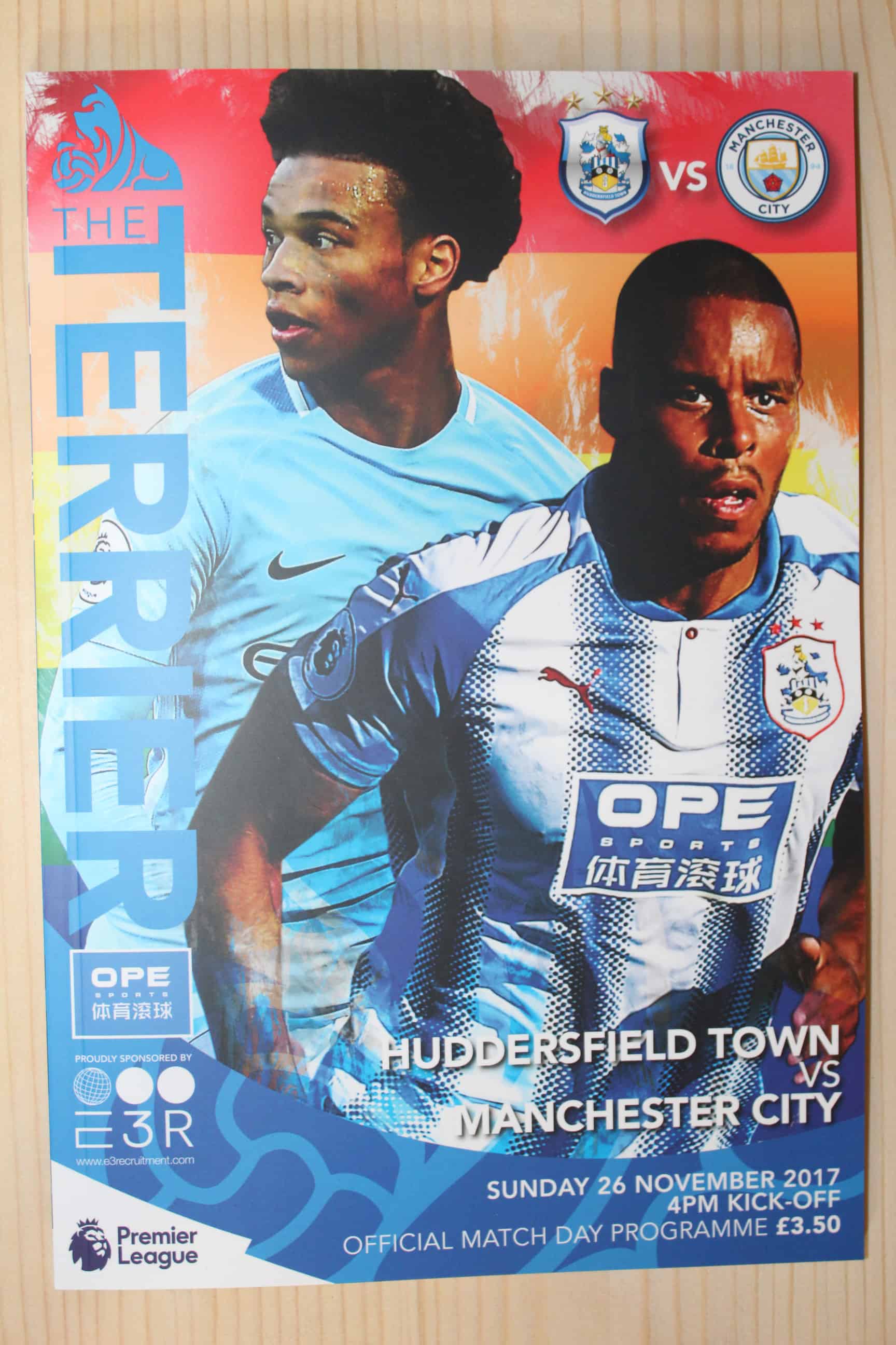 Huddersfield Town FC v Manchester City FC